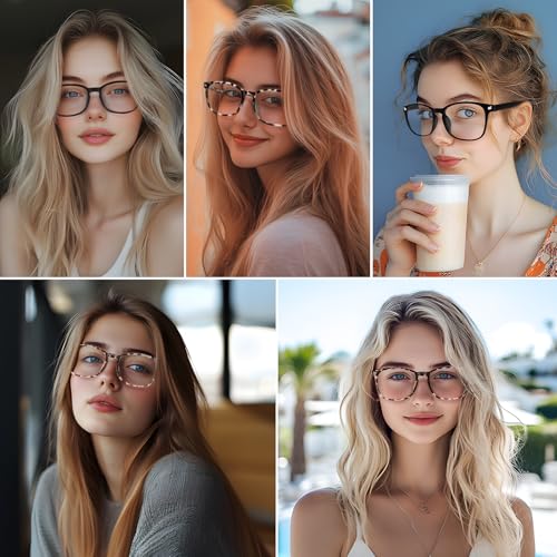WINTOO Blue Light Glasses for Woman Men | 99% Blue Light Blocking Glasses for Computer Gaming TV Phone Screen Square Frame...