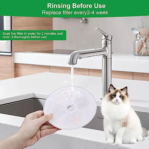 (10 pcs) Upgraded Filter Units 3.0 for PET Cat Water Fountains E versweet 2S/3/3 Pro,E versweet Solo/Solo SE, Replacement ...