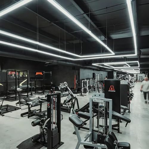 LZHOME LED Garage Lights Fixture: High Brightness 39000LM LED Garage Lighting Ceiling LED Light, Updated 44.8 inch Large S...