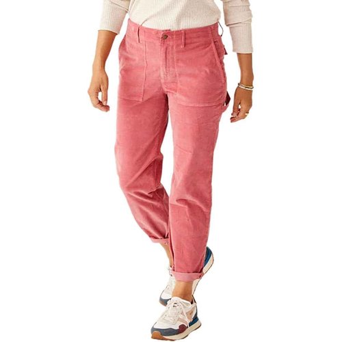 Carve Designs Corey Butter Pant - High Rise Straight Leg Jeans for Women, Organic Cotton Utility Denim with Flap Pockets & Relaxed Fit - Henna 4