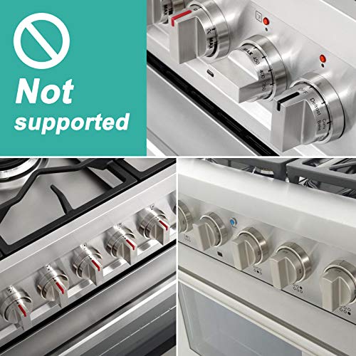 Mom's Choice Gold Awards Winner - Stove Knob Covers for Child Safety (5 + 1 Pack) Double-Key Design and Upgraded Universal...