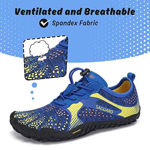 SAGUARO Kids' Barefoot Shoes Boys Girls Quick Dry Aqua Athletic Sneakers Lightweight Sport Footwear Toddler Water Shoes