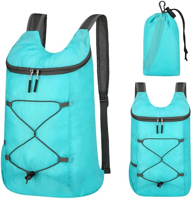 16L Hiking-Daypack Lightweight Outdoor Cycling Foldable Backpack, Storage Bag, Large Capacity Hiking Backpack for Travel S...