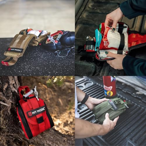 MY MEDIC TFAK Trauma First Aid Kit - Emergency Medical Rescue Gear Bag & Tactical Survival Supplies for Hunting, Hiking, C...