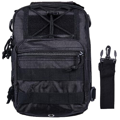 KOOYU Tactical Sling Backpack Bag for Men Chest Bag Molle Military Shoulder Bag Crossbody Bag