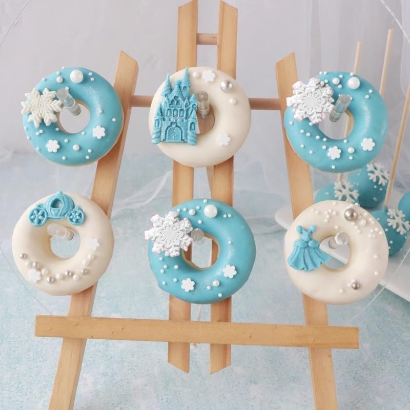 Snowflake Silicone Fondant Mold Baking Molds for Christmas Chocolate Dessert Candy Cake Decoration 2pcs