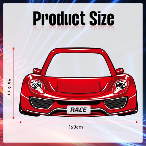 Racing Car Birthday Party Decorations Race Car Themed Photo Booth Props Racing Fabric Party Photography Backdrop Banner fo...