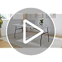 Amazon Basics Heavy Duty Portable Folding Table 6 ft with Carrying Handle, Indoor & Outdoor, White