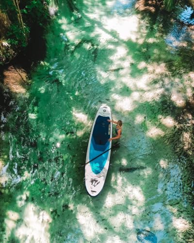 Roc Inflatable Stand Up Paddle Board 10' 6" with Premium SUP Paddle Board Accessories, Wide Stable Design, Non-Slip Comfor...