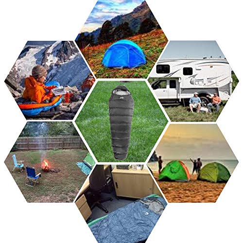 MANTUOLE Heated Sleeping Bag 5pcs Multi USB Power Support Heating Pads,Operated with Battery Power Bank or Other USB Power...