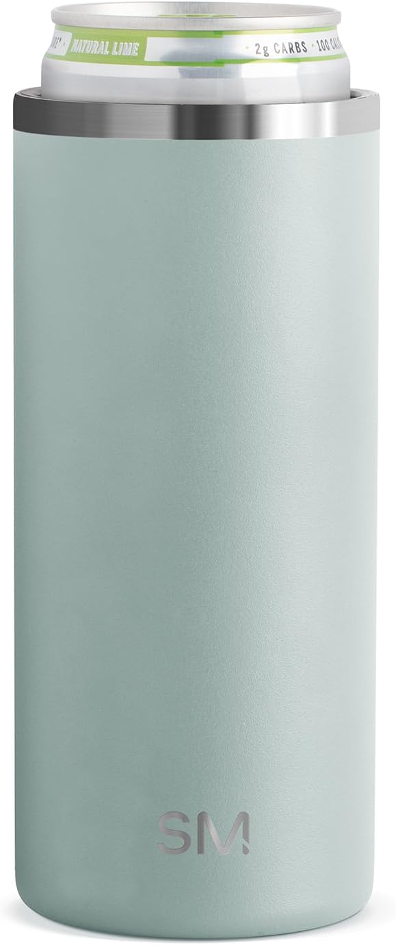 Simple Modern Skinny Can Cooler | Slim Insulated Stainless Steel Drink Sleeve Holder | Insulate Seltzer, Soda, Beer, Energ...