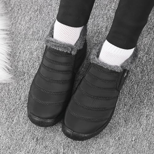 Womens Snow Boots Winter Shoes Warm Ankle Booties Outdoor Slip On Waterproof Comfortable Boots for Women