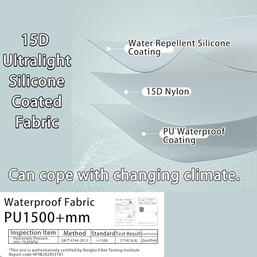 Naturehike Star River UL Lightweight 2 Person Tent for Camping 15D Ultralight Silicone Coated Fabric Weighs only 50.82oz C...