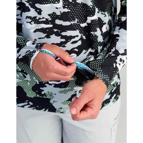 HUK Men's Kc Scott Patterned Pursuit Hoodie, Hooded Fishing Shirt