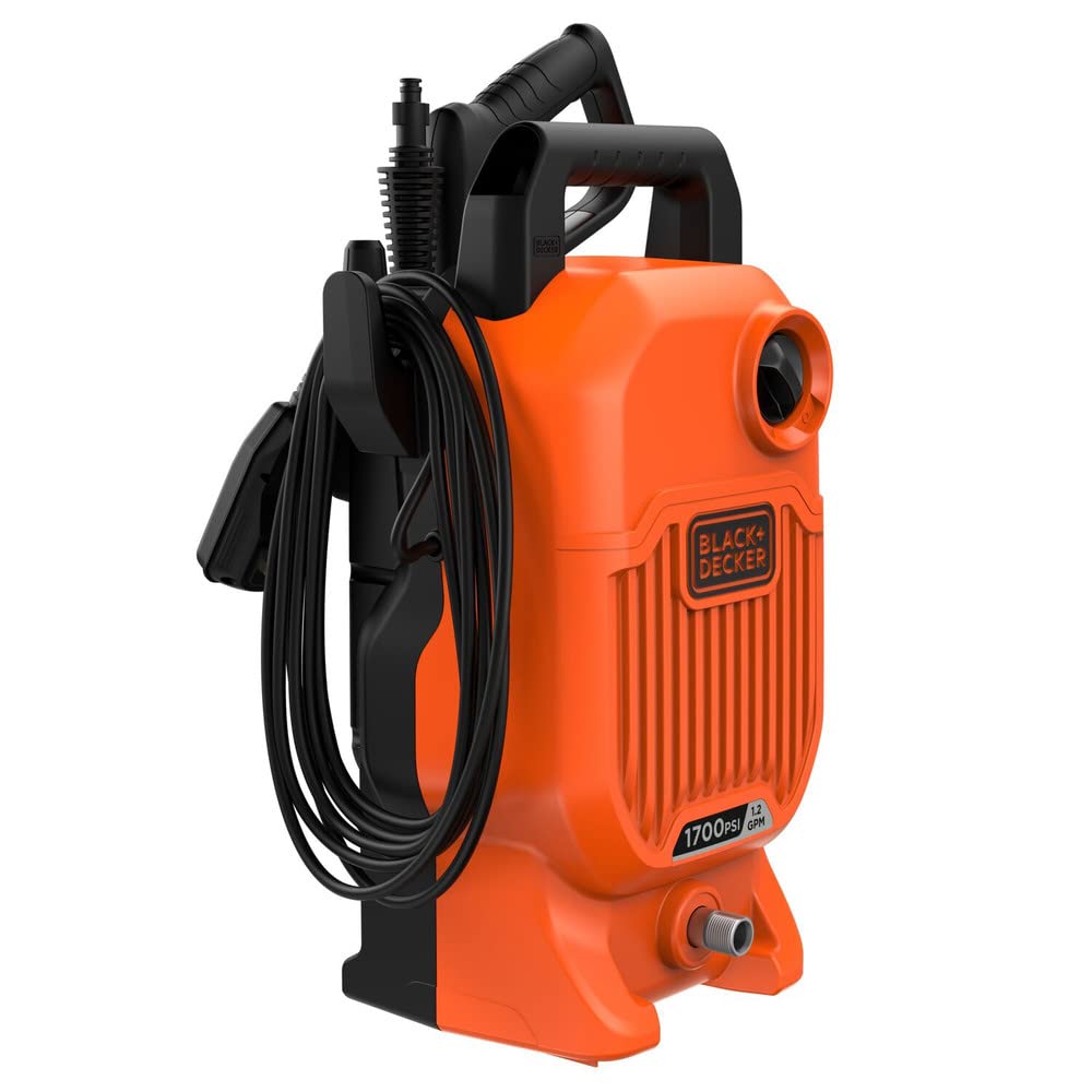 BLACK+DECKER Electric Pressure Washer, Cold Water, 1700 PSI, 1.2 GPM (BEPW1700)