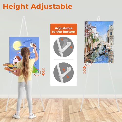 ARTASY 63" Easel Stand for Wedding Signs, Posters, Portable Artist Easel for Painting Canvas, Tripod for Home and Office, ...