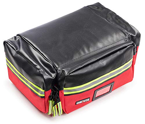 Scherber Fully-Stocked First Responder Professional Advanced EMT/EMS Trauma Kit | HSA/FSA Approved | Reflective Bag w/10+ ...