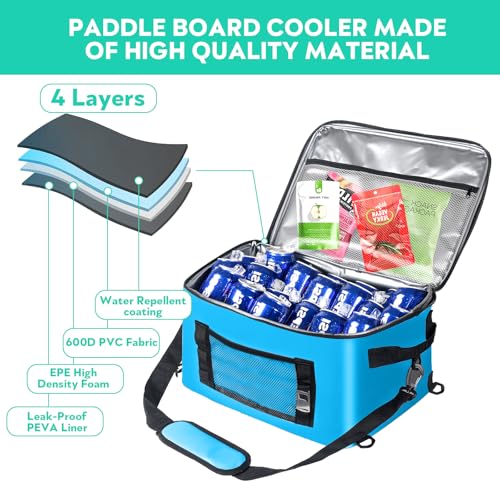 Paddle Board Cooler Bag for Paddleboarding, Kayaking - Secure, Spacious and Functional for Outdoor Water Adventures