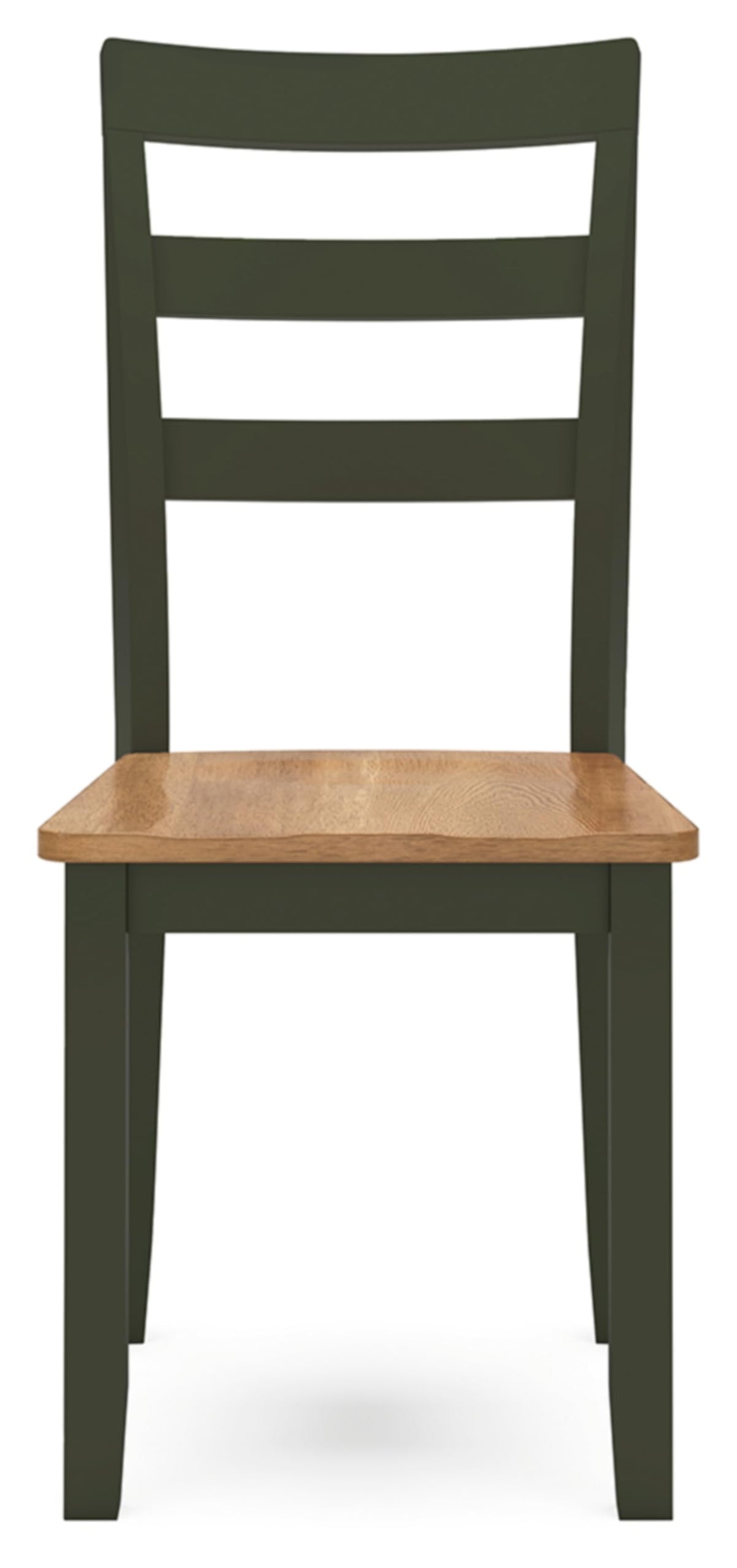 Signature Design by Ashley Gesthaven Modern Indoor Armless Dining Chair, Set of 2, Green & Light Brown