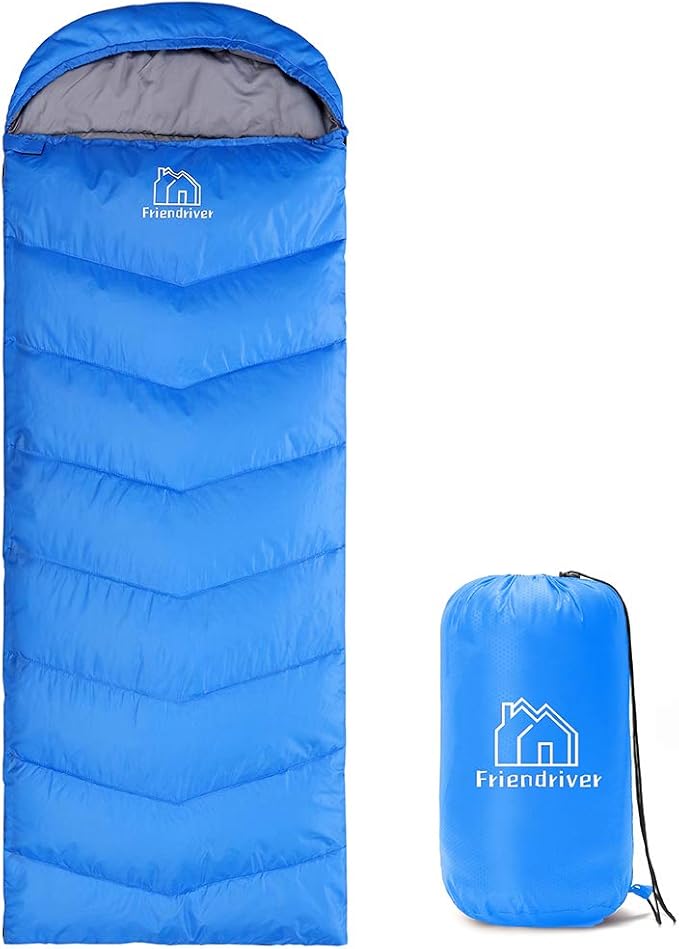 Friendriver XL Size Upgraded Version of Camping Sleeping Bag 4 Seasons Warm and Cool, Lighter Weight, Adults and Children ...