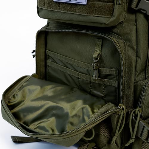 BARRERA warriors 25L Tactical Backpack, Military MOLLE Backpack for Daily Carry, Travel, Hiking, Camping & Outdoor Use (Ar...
