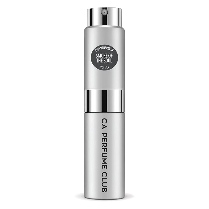 CA Perfume Impression of Smoke Of The Soul for Women and Men Woody Aromatic Scent Long Lasting Unisex Fragrance Eau De Parfum Travel Size Refillable Atomizer Spray 0.27 Fl Oz 8ml
