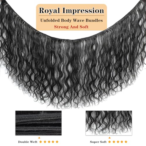 12A Body Wave Bundles Human Hair 12" 14" 16" 300g 100% Unprocessed Brazilian Virgin Hair Body Wave 3 Bundles Human Hair Weave Bundles Natural Color