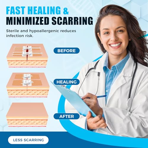 Emergency Wound Closure Kit 2-Pack | Medical Grade Adhesive Sutures | Butterfly Bandages & Clotting Technology | for First...
