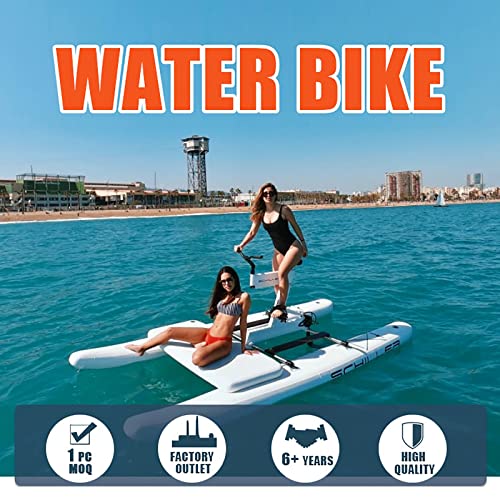SUP Water Bikes, Inflatable Pedal Boat, Water Bike Inflatable Kayak Bikeboat for Lake, Water Bikes with Paddle Board Water...