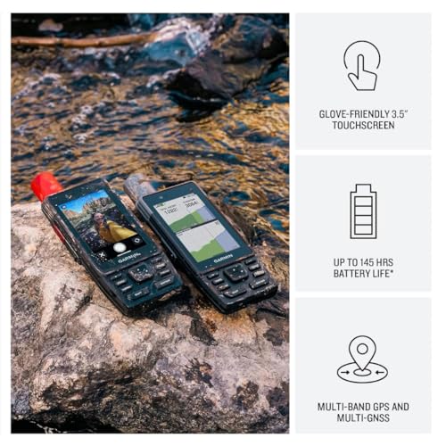 Garmin GPSMAP H1i Plus Premium Handheld GPS Navigator with inReach Technology Bundle with 128GB MicroSD Card (2-Items)