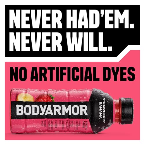 BODYARMOR Sports Drink, Strawberry Grape, Electrolyte Drink Hydration, 16 Fl Oz Bottles (12 Pack), Flavored Coconut Water ...