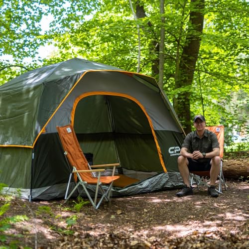 CAMPROS CP Tents for Camping 6 Person Tent Waterproof Windproof Double Layer Family Camping Tent, Easy Setup Dome Tent wit...