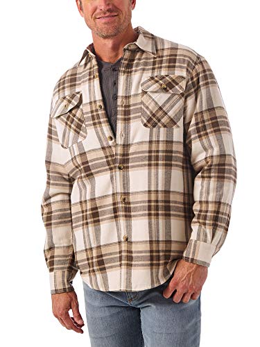 Wrangler Authentics Mens Long Sleeve Sherpa Lined Shirt Jacket