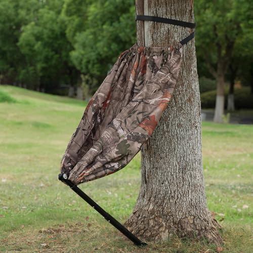 ZAIXIA Camo Tree Chair Hammock Seat Hunting Chair Portable and Light Weight Camping Stool on Tree (Double-Sided)