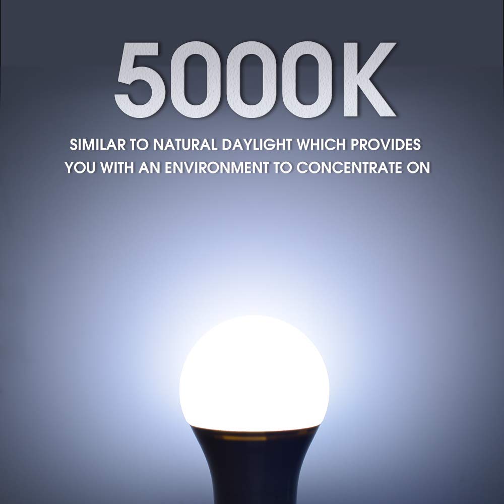 ENERGETIC SMARTER LIGHTING 150 Watt LED Light Bulb, Super Bright A21 Daylight 5000K, Non-Dimmable, 2300lm, High Lumen Light Bulbs, UL Listed, 2-Pack