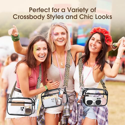 Clear Bag For Stadium Events, Clear Purse for Women Stadium Approved Crossbody Bags, Bag for Concerts Sports Events Festivals