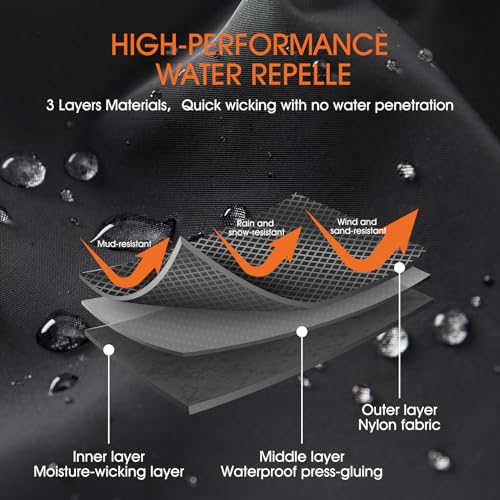 Waterproof Adjustable Leg Gaiters for Men and Women Snow Boot Gaiters for Hiking in Hunting Sand and Mud Mountain Climbing...