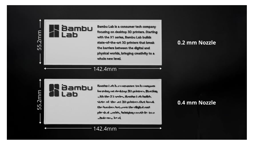 Bambu Lab Hotend with Nozzle - X1 Series and P1 Series Compatible with P1S P1P X1C X1 Carbon 3D Printer (.2MM Stainless Steel)