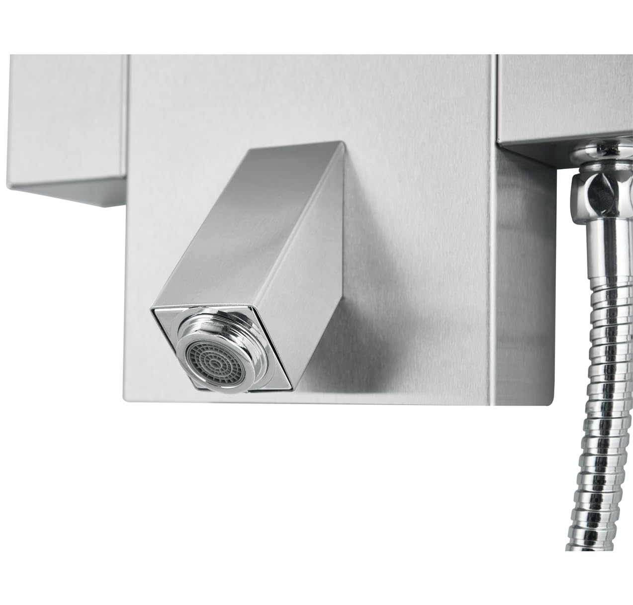 Blue Ocean 48" Stainless Steel SPS822A Shower Panel Tower with Rainfall Shower Head and Spout