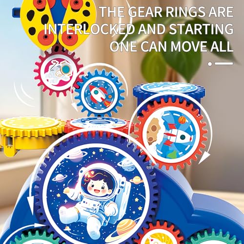 STEM Learning Gears Toys for Boys Girls Age 3+ Years old, Toddler Engineers Building Toy Set for 3-5, 30Pcs Educational Co...