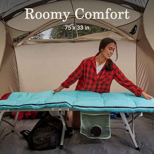 Coleman Flatlands 30/40/50°F Sleeping Bag, Made from 100% Recycled Material, Big & Tall Options, Cool-Weather Sleeping Bag...