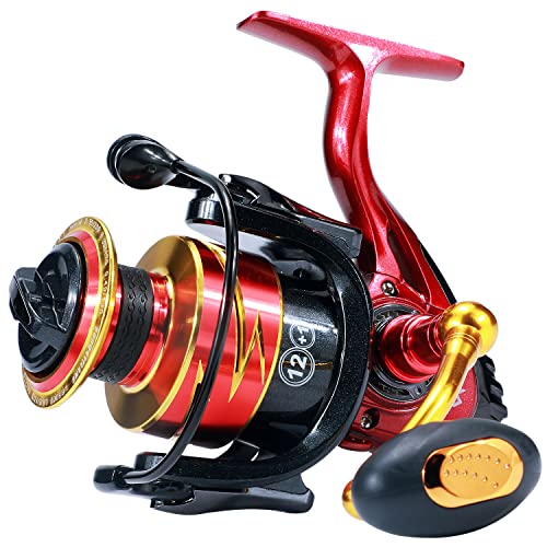 Sougayilang Spinning Reel, Lightweight Reels 12+1 Stainless BB Ultra Smooth Fishing Reel for Freshwater