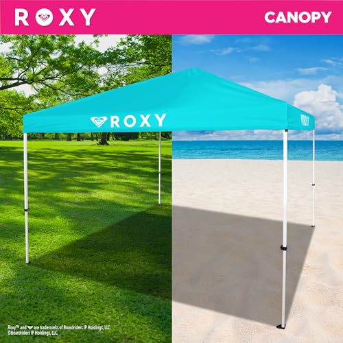 Roxy 10x10 Pop Up Canopy – UPF 50+ Outdoor Beach Tent with One-Push Setup – Portable Shade Shelter for Beach, Tailgate, Fe...