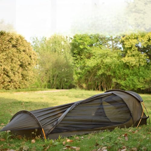 Ultralight Single Person Bivy Tent for Camp 1 Person 3 Season Waterproof Single Person Backpacking for Camping Hiking Back...