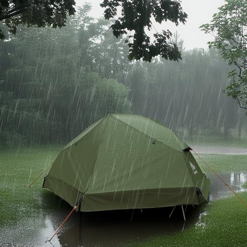Night Cat Camping Cot Tent with Ultralight Backpacking Chair Waterproof 1-Person Off-Ground Combo Cot Bed for Adults Porta...