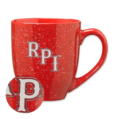 Rico Industries NCAA 16 oz Team Color Laser Engraved Speckled Ceramic Coffee Mug (P, Q & R Schools)