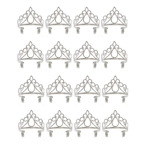 BLUE PANDA 12 Pack Tiara for Girls, Princess Dress Up Crown for Kids Costume Birthday Party Favors in Bulk