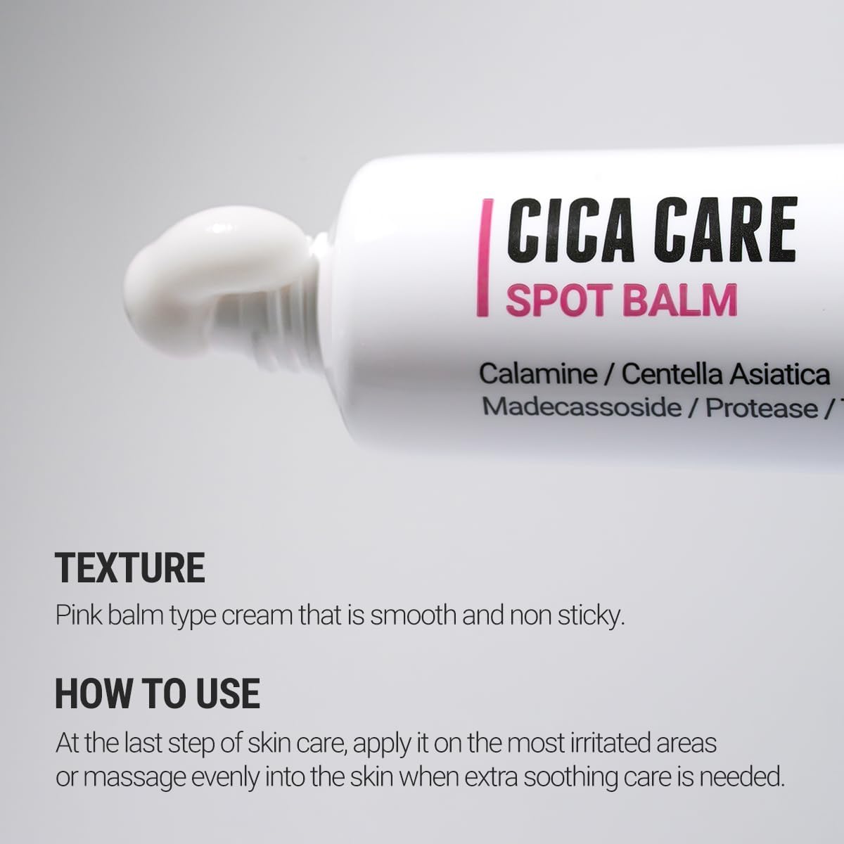 ROVECTIN Cica Care Face Balm - Immediate Redness Relief Face Moisturizer for Acne Prone, Sensitive Skin | Spots, Scar Reducing w