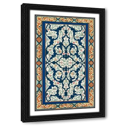 ArtDirect Non-Embellish Persiann Ornament III Custom Framed Art Print Giclee Print or Canvas Options with Various Sizes and Customization by Vision Studio