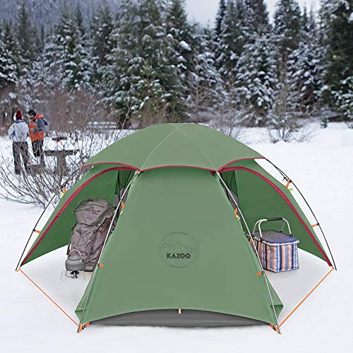 KAZOO Waterproof Backpacking Tent Ultralight 1/2 Person Lightweight Camping Tents 1/2 People Hiking Tents Aluminum Frame D...